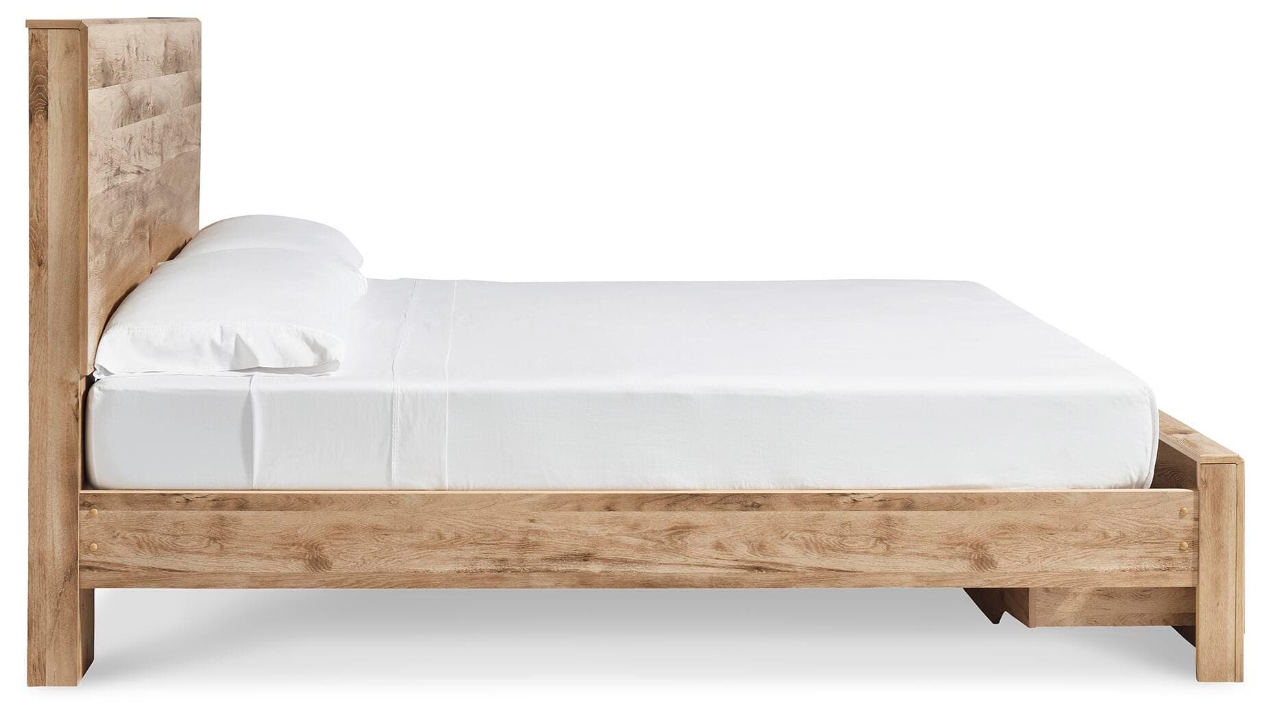 Hyanna Queen Panel Storage Bed — Brown/Beige — view 5