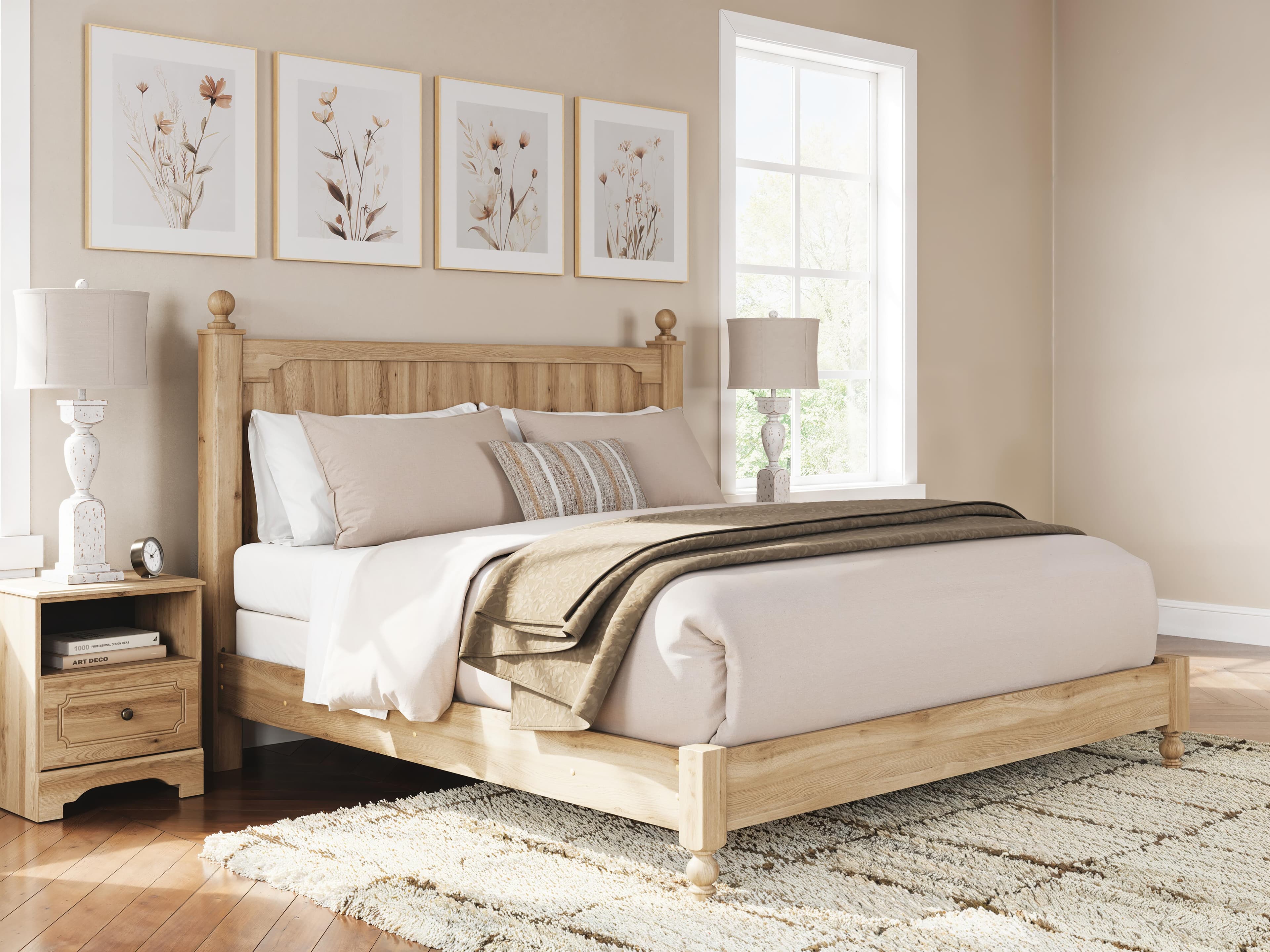 Galletyn King Panel Bed — Warm Brown — view 8