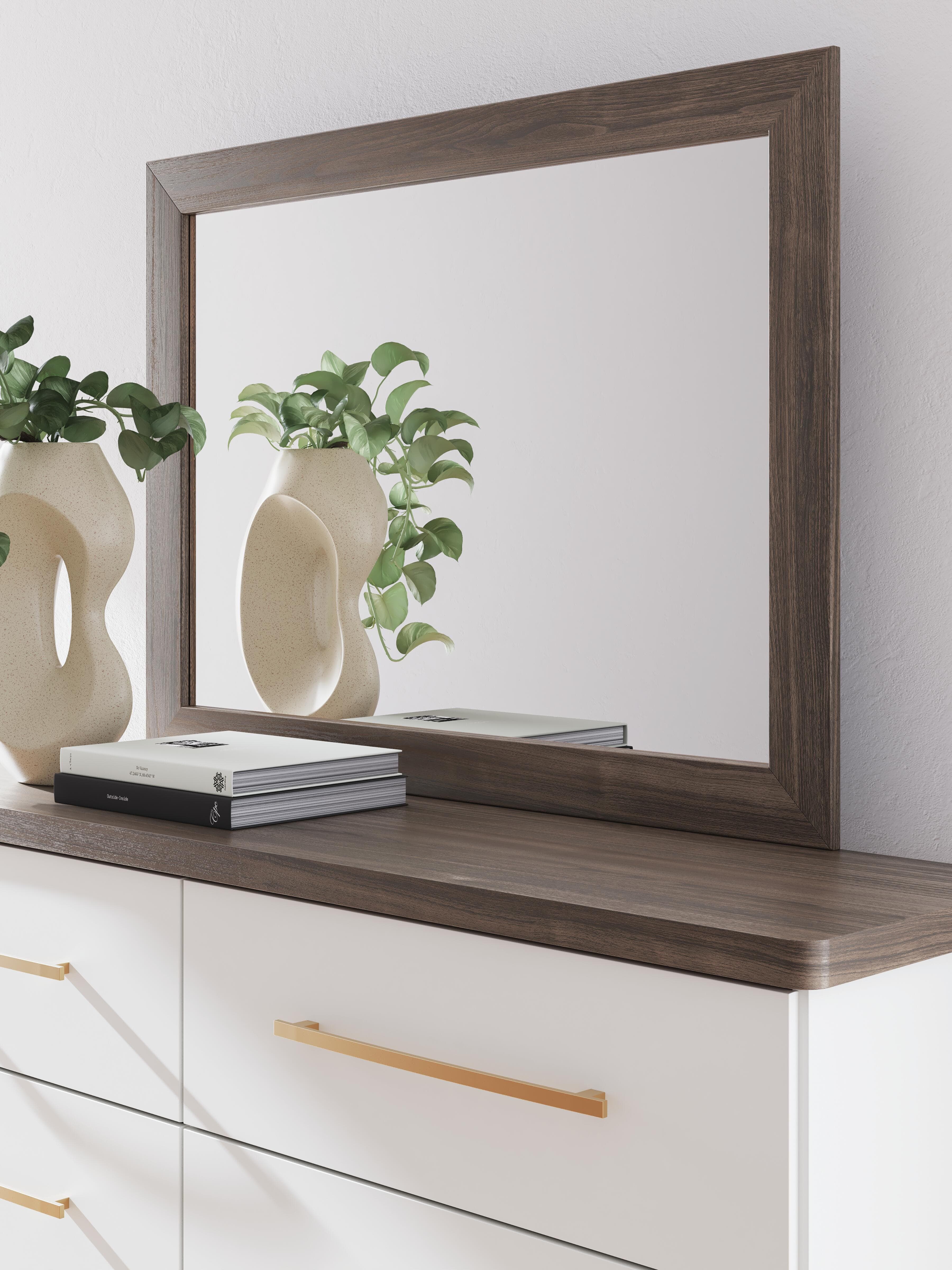 Mazilar Bedroom Mirror — Brown/Beige — view 2