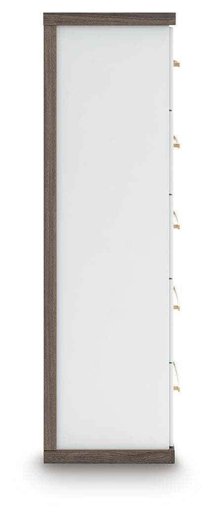 Mazilar Chest of Drawers — White & Brown/Beige — view 6