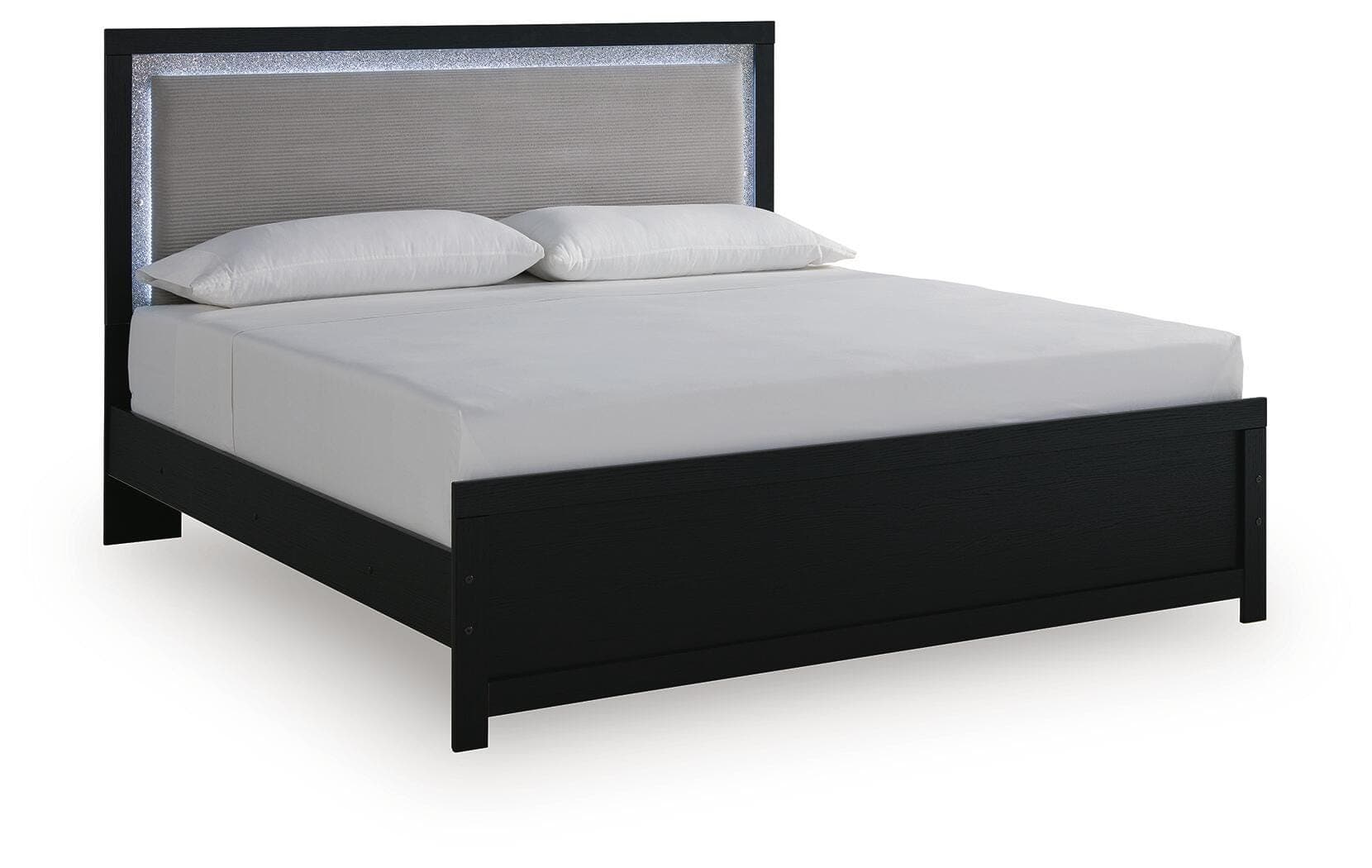 Raechalla King Upholstered Panel Bed