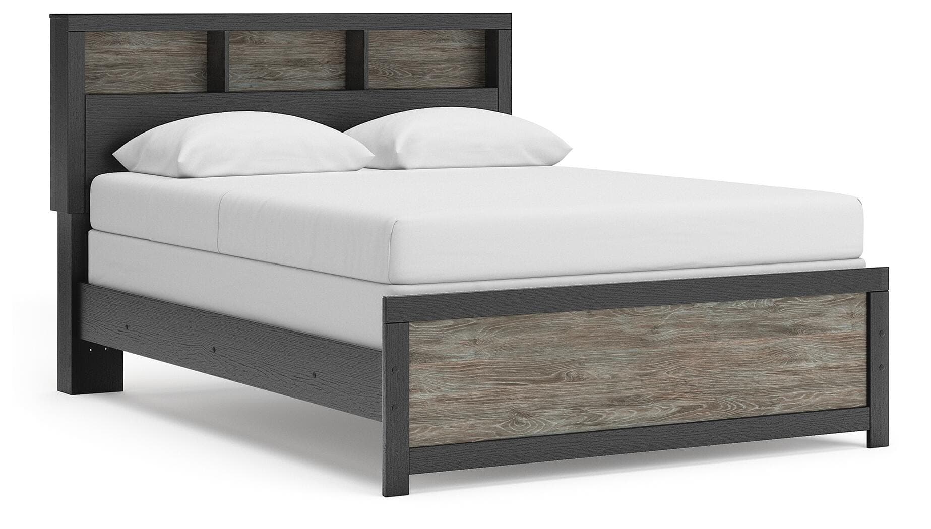 Jonnifer Queen Bookcase Panel Bed