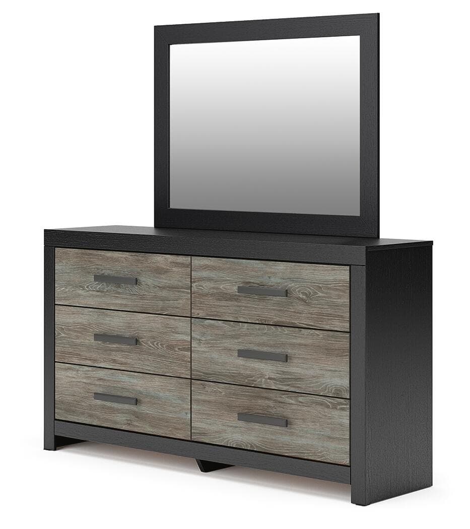 Jonnifer Dresser and Mirror — Black/Gray — view 4