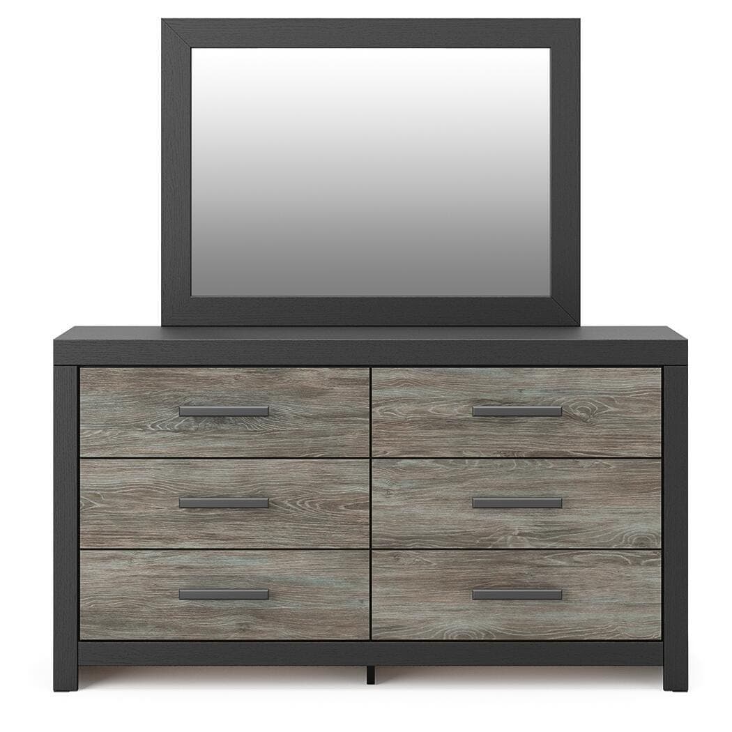 Jonnifer Dresser and Mirror — Black/Gray — view 3