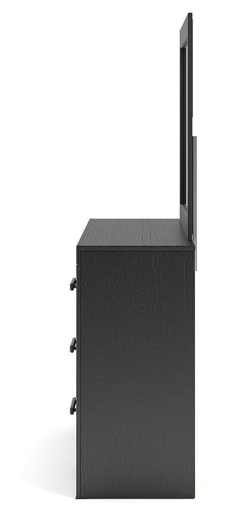 Jonnifer Dresser and Mirror — Black/Gray — view 7