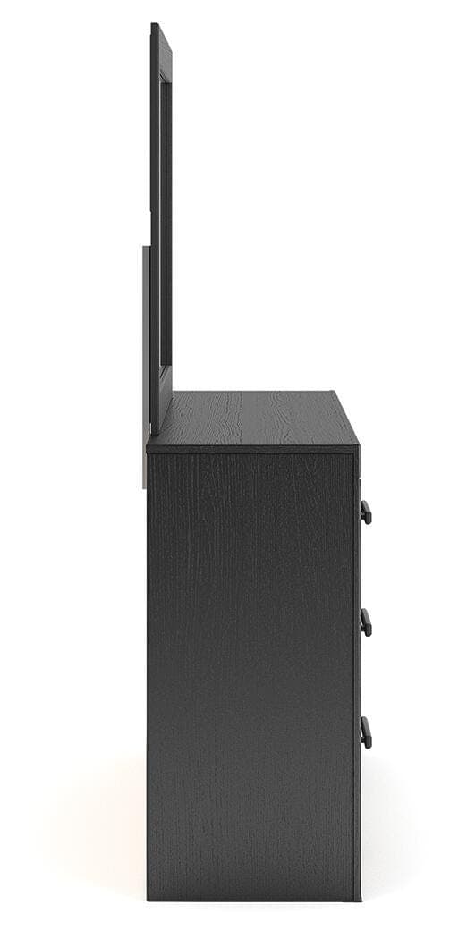 Jonnifer Dresser and Mirror — Black/Gray — view 5