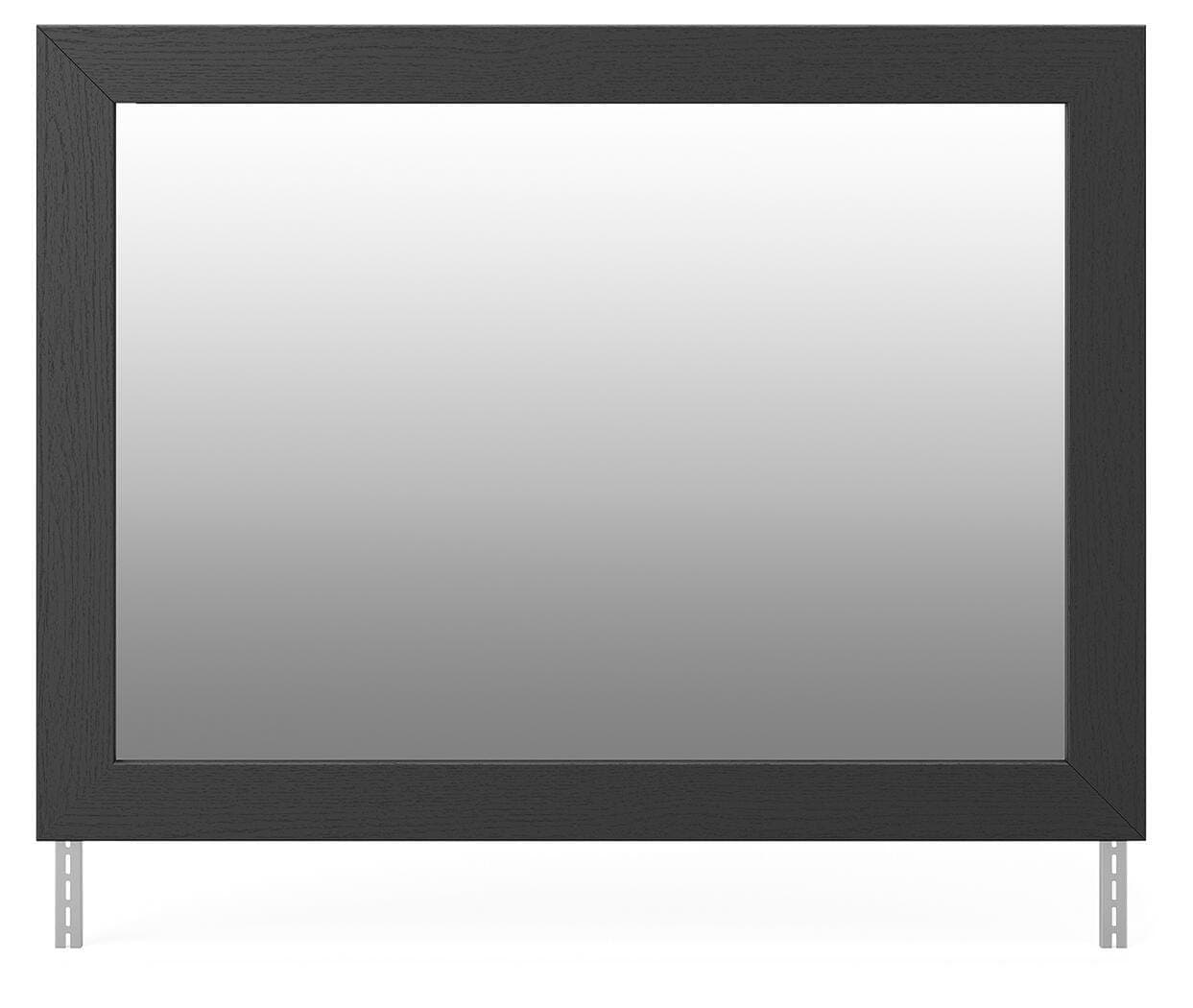 Jonnifer Bedroom Mirror — Black/Gray — view 4