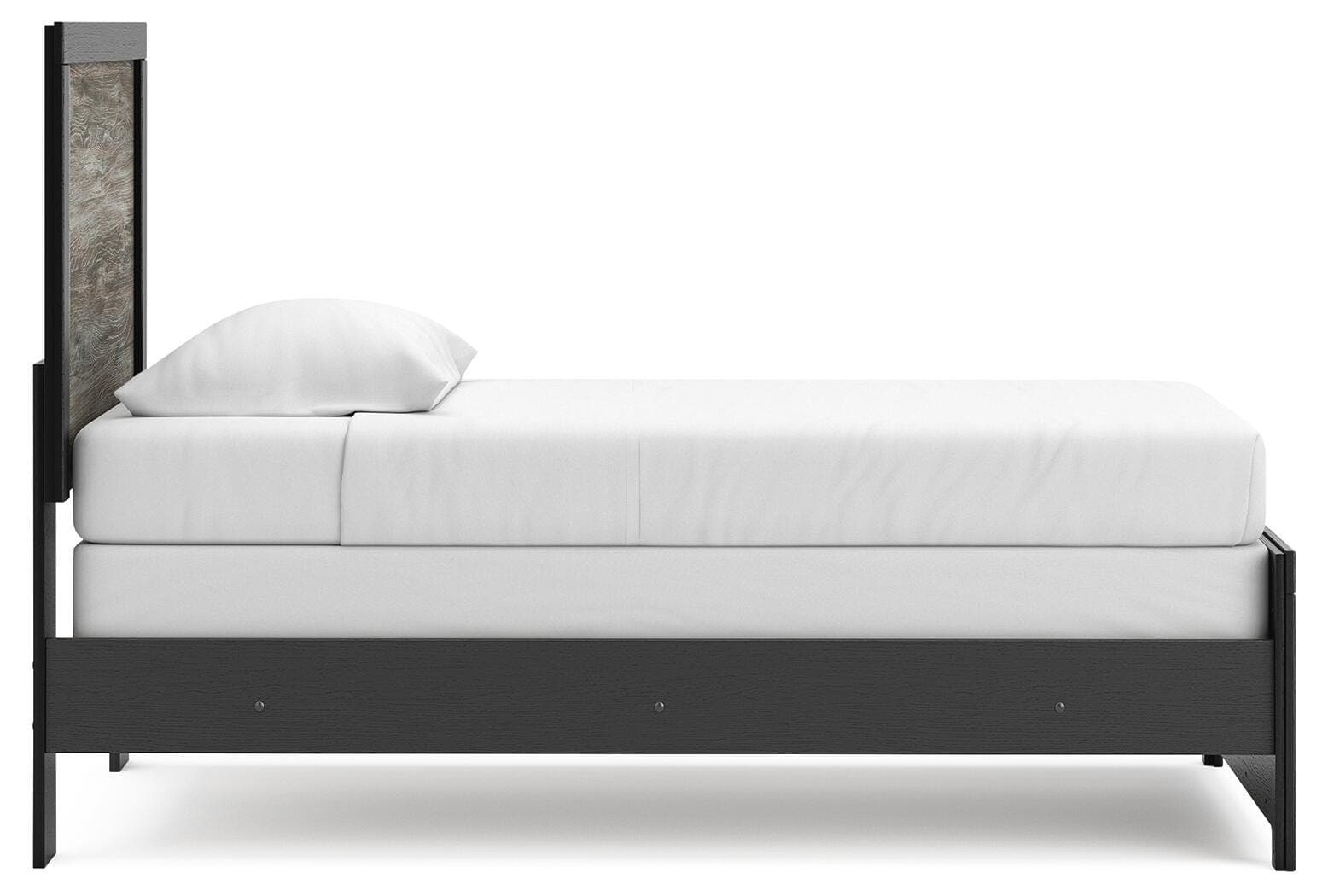 Jonnifer Twin Panel Bed — Black/Gray — view 5