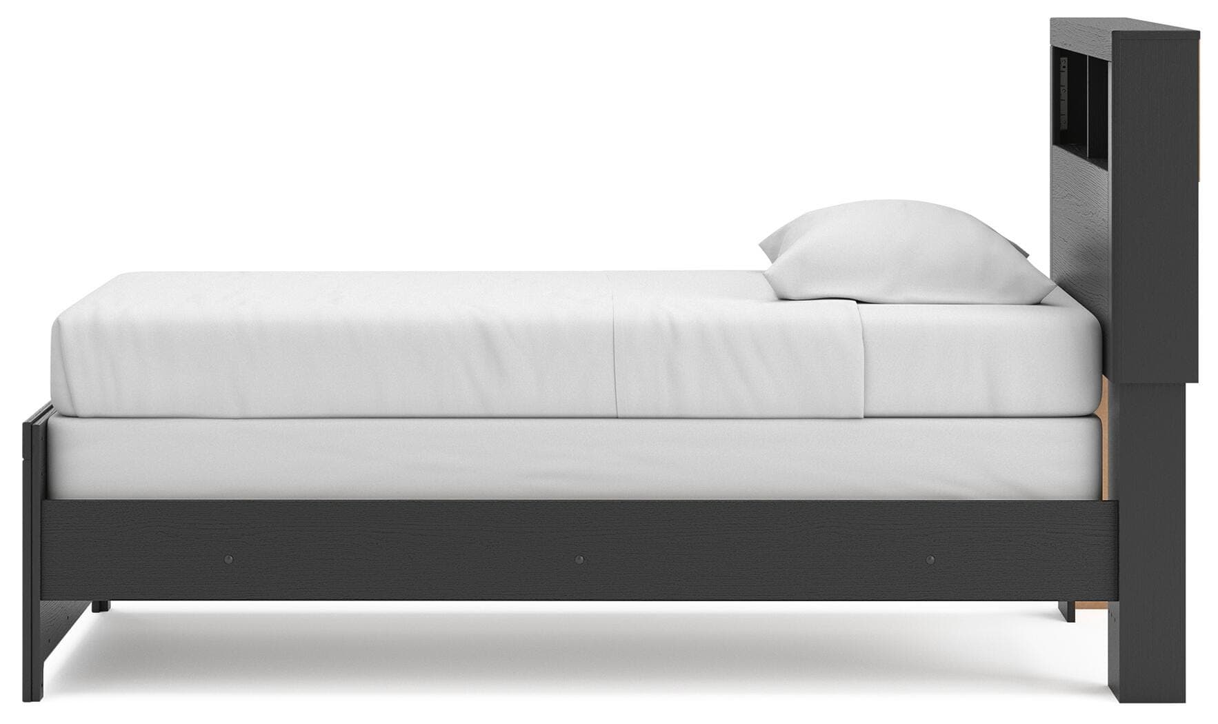 Jonnifer Twin Bookcase Bed — Black/Gray — view 7
