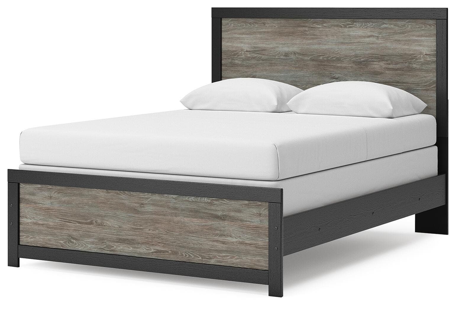 Jonnifer Queen Panel Bed — Black/Gray — view 4