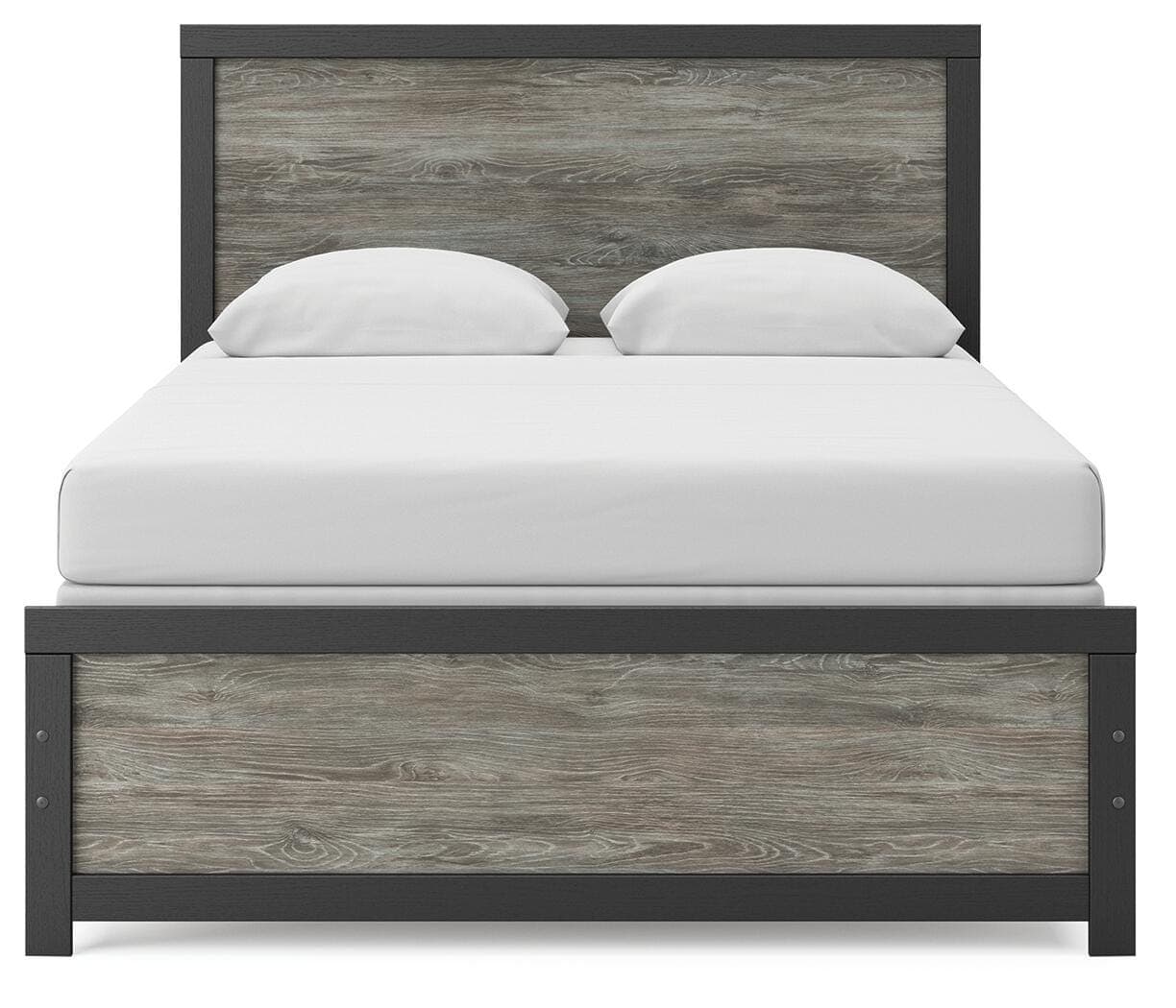 Jonnifer Queen Panel Bed — Black/Gray — view 3