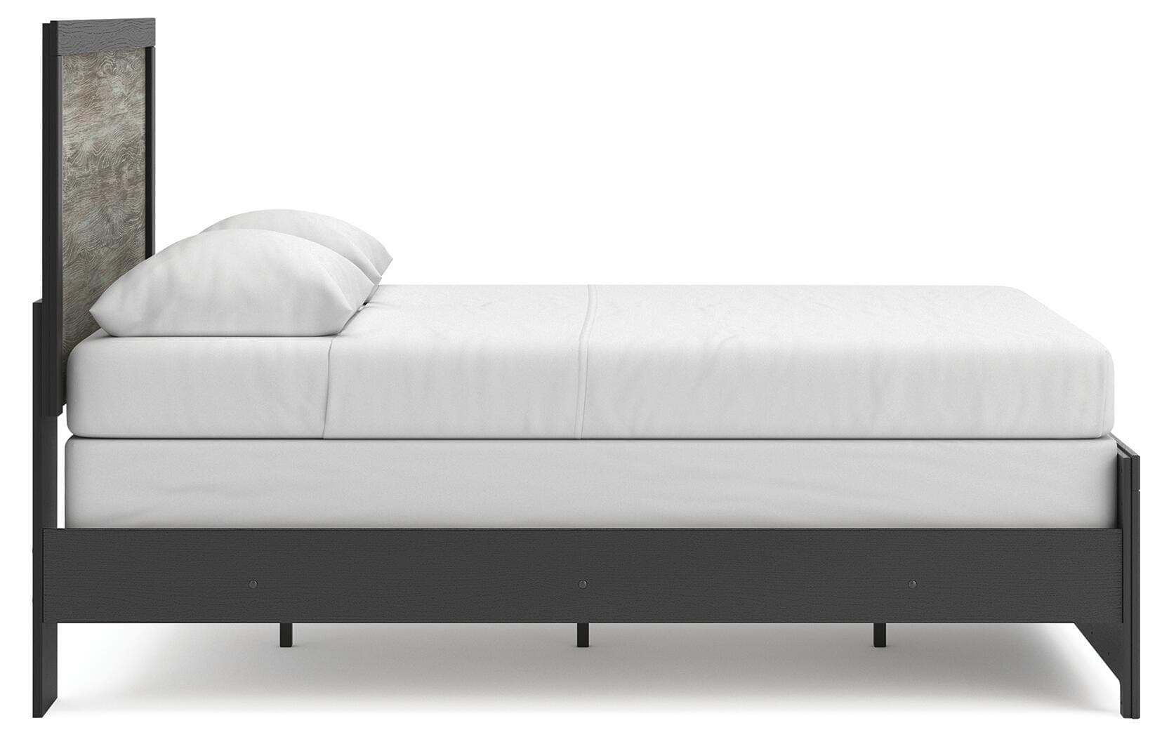 Jonnifer Queen Panel Bed — Black/Gray — view 5