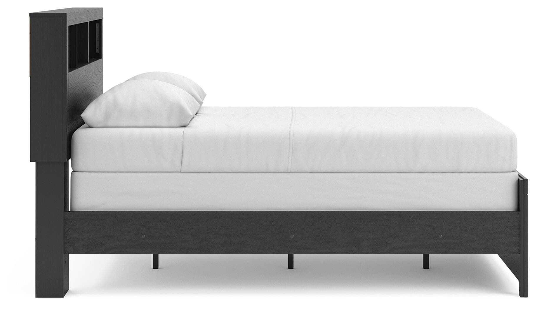 Jonnifer Full Bookcase Bed — Black/Gray — view 5