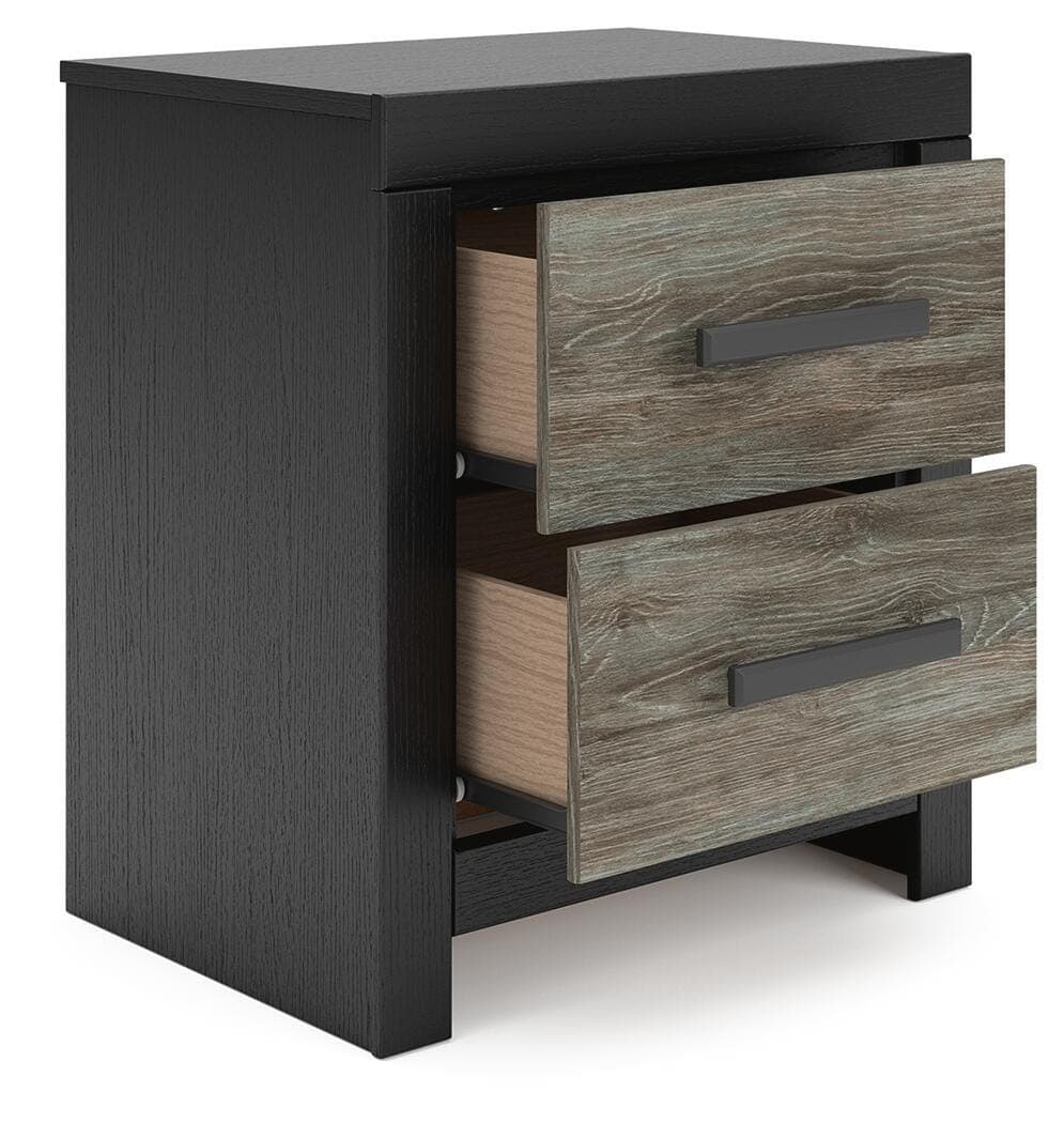 Jonnifer Nightstand — Black/Gray — view 2