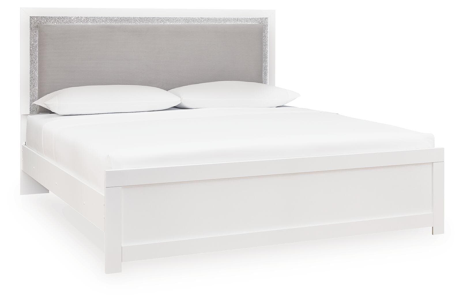 Raechalla King Upholstered Panel Bed
