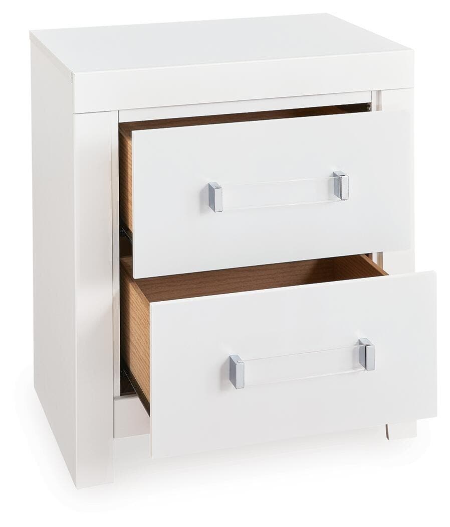 Raechalla Nightstand — White — view 3