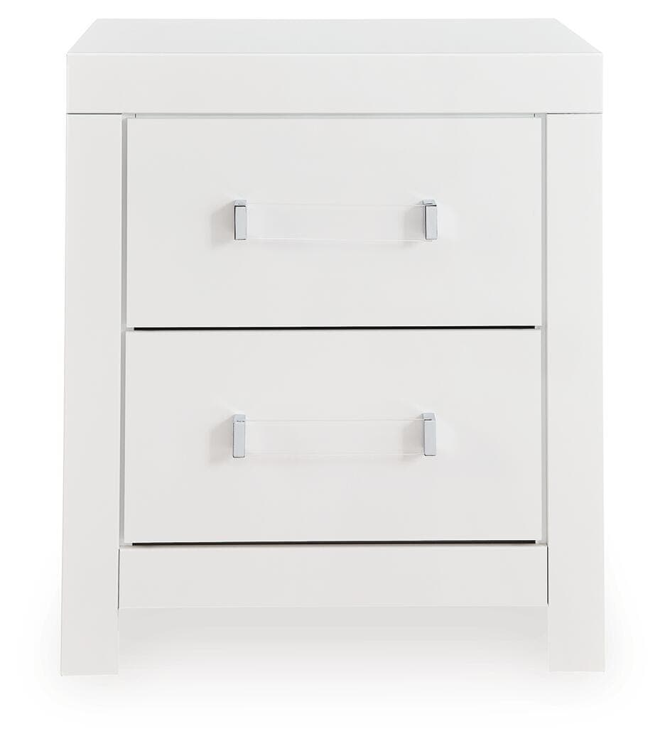 Raechalla Nightstand — White — view 4
