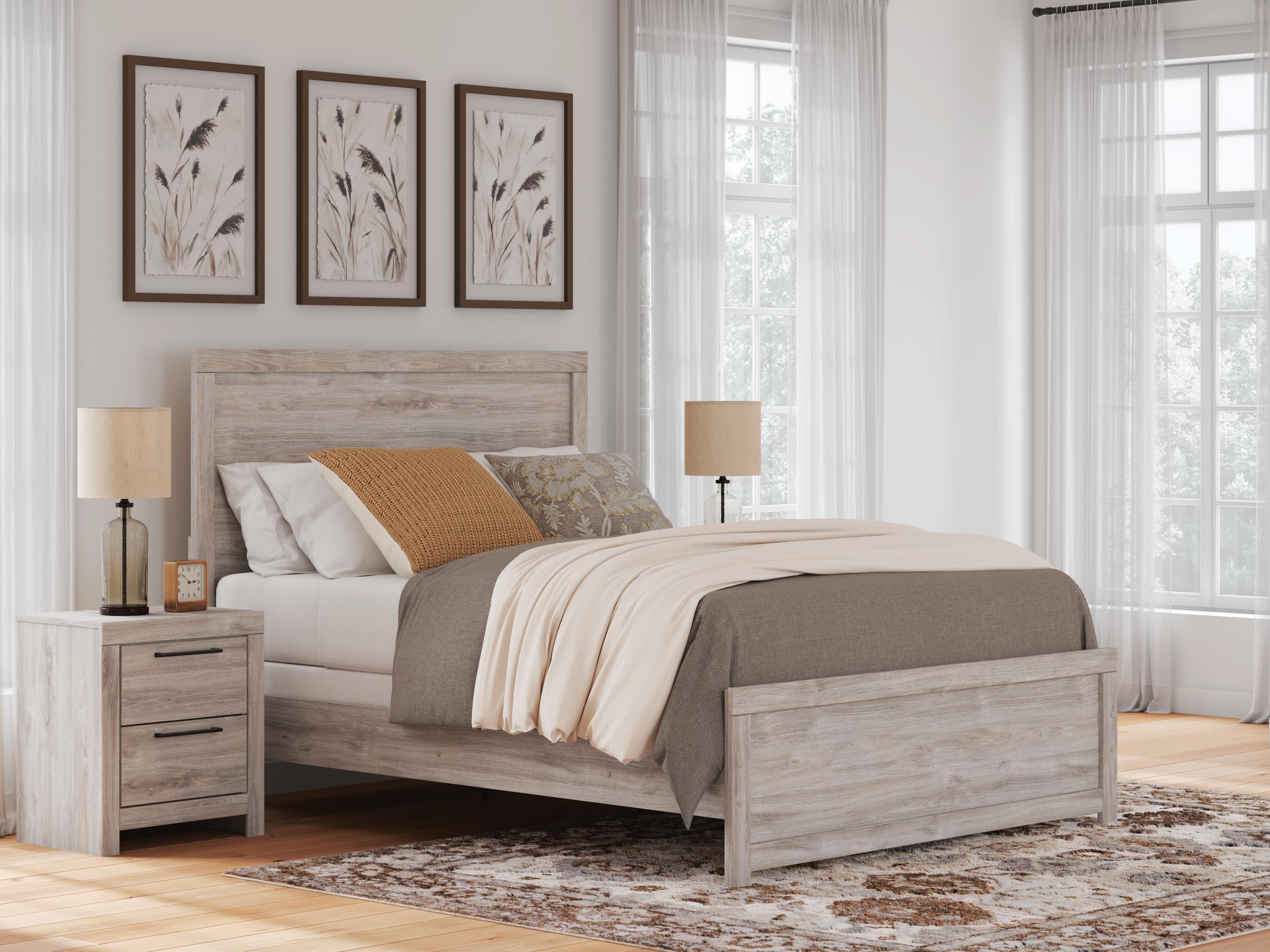 Jonnifer Queen Panel Bed — Gray — view 2