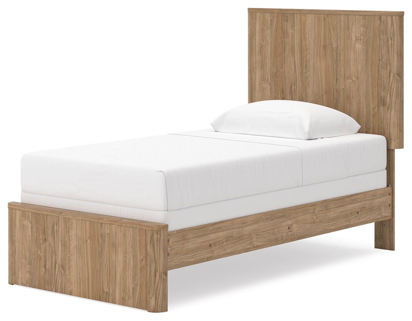 Dovander Twin Panel Bed — Warm Natural Brown — view 4