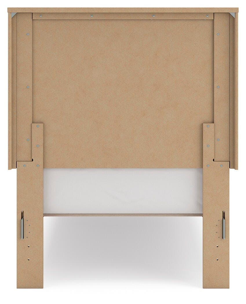 Dovander Twin Panel Platform Bed — Warm Natural Brown — view 6