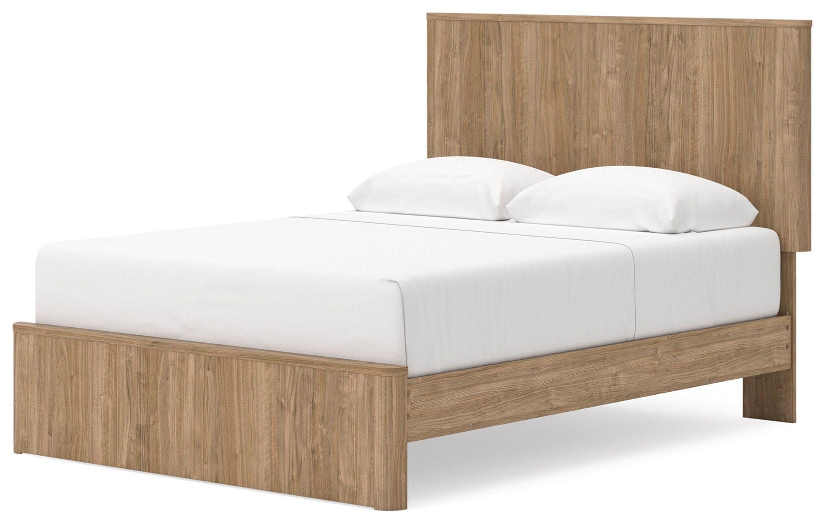 Dovander Queen Panel Platform Bed — Warm Natural Brown — view 4