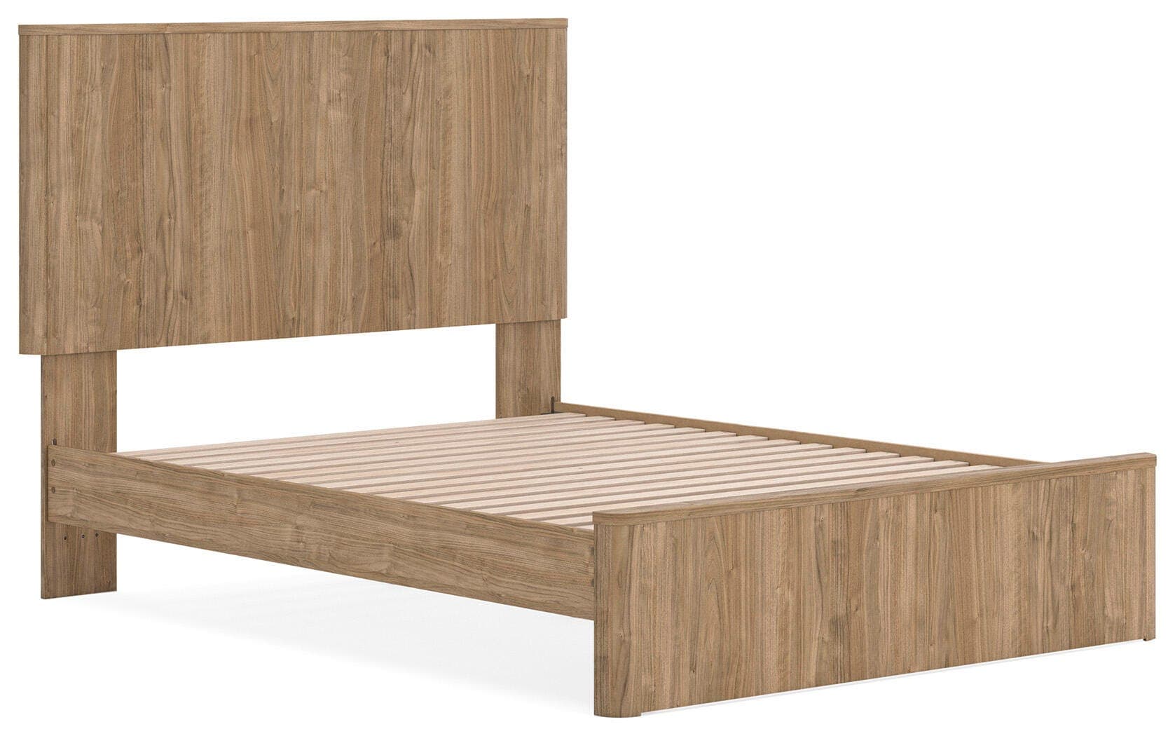 Dovander Queen Panel Platform Bed — Warm Natural Brown — view 3