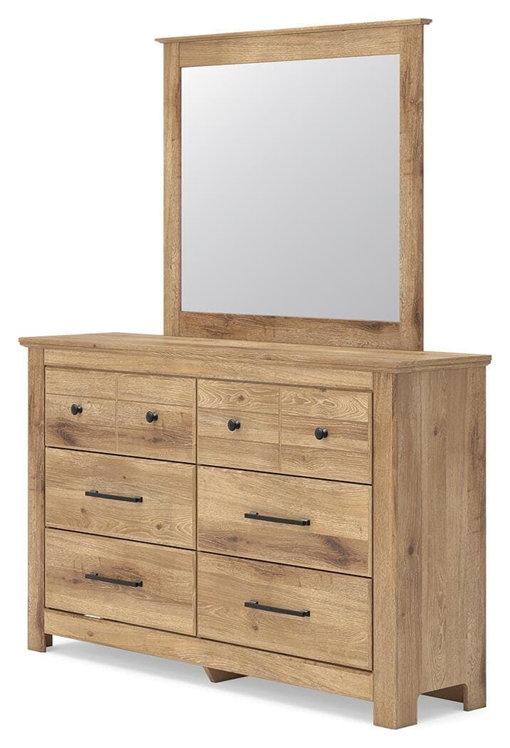 Fenderport Dresser and Mirror — Tan — view 5