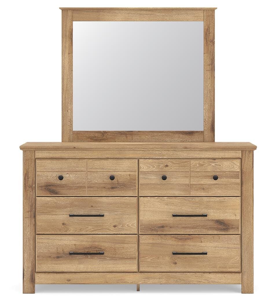Fenderport Dresser and Mirror — Tan — view 4
