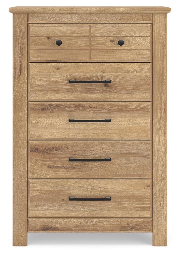 Fenderport Chest of Drawers — Brown/Beige — view 4