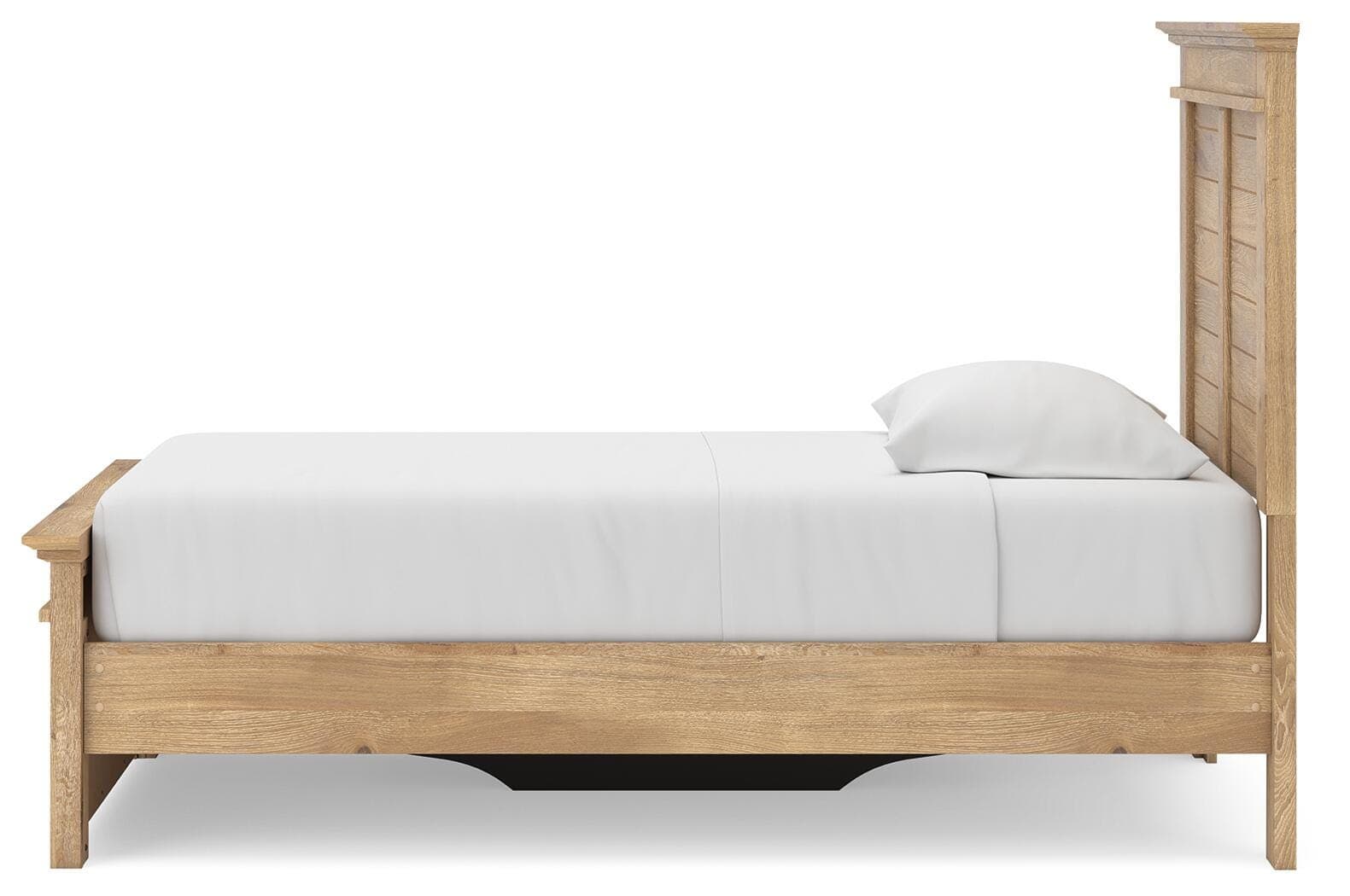 Fenderport Twin Panel Storage Bed — Tan — view 8