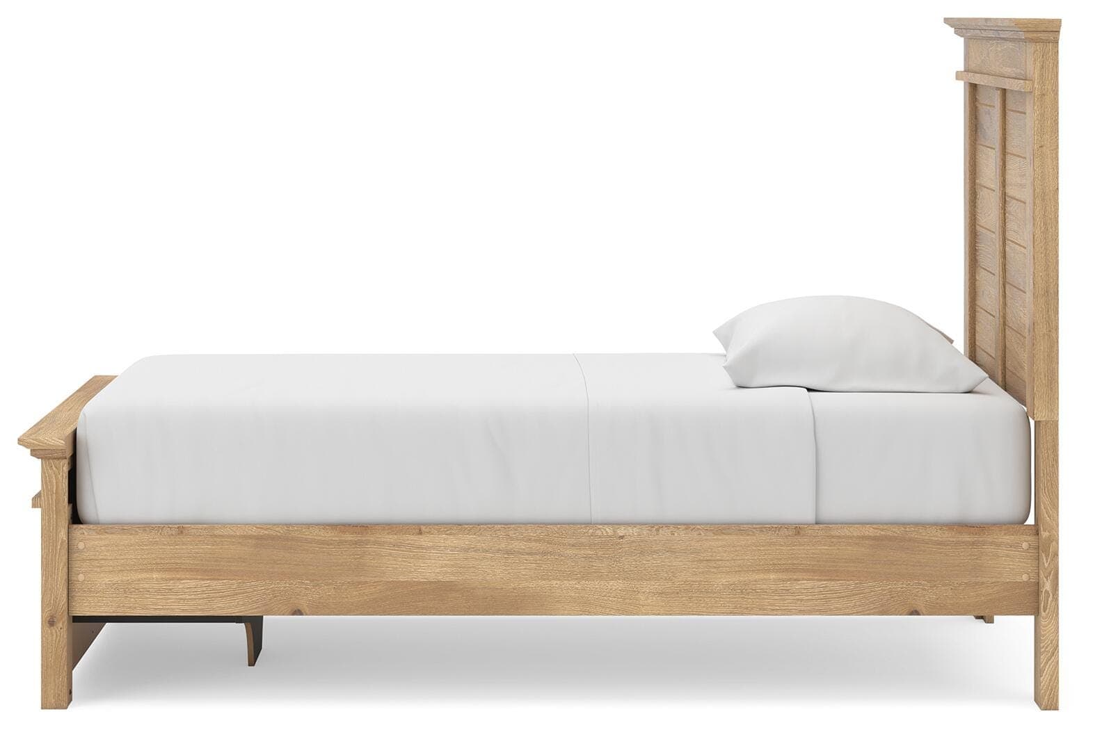 Fenderport Twin Panel Storage Bed — Tan — view 8
