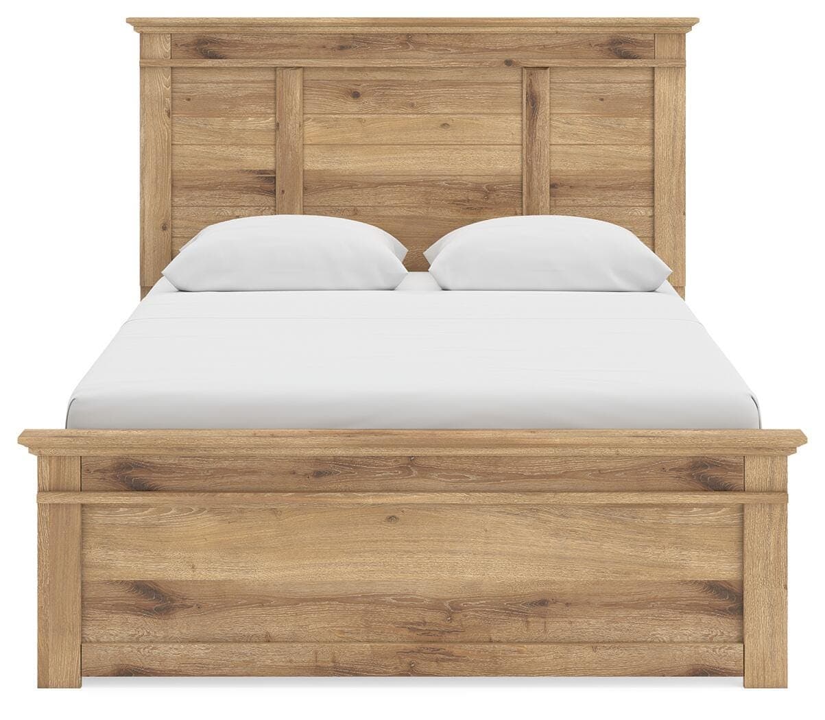 Fenderport Queen Panel Storage Bed — Tan — view 6