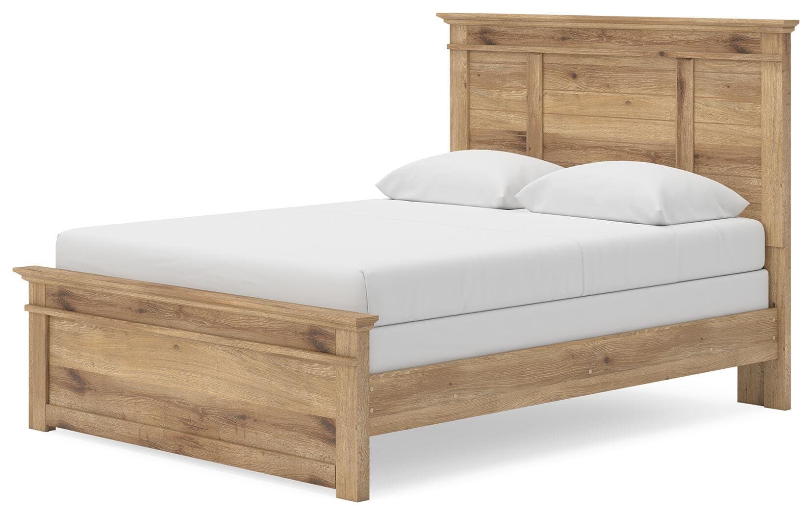 Fenderport Queen Panel Bed — Tan — view 4