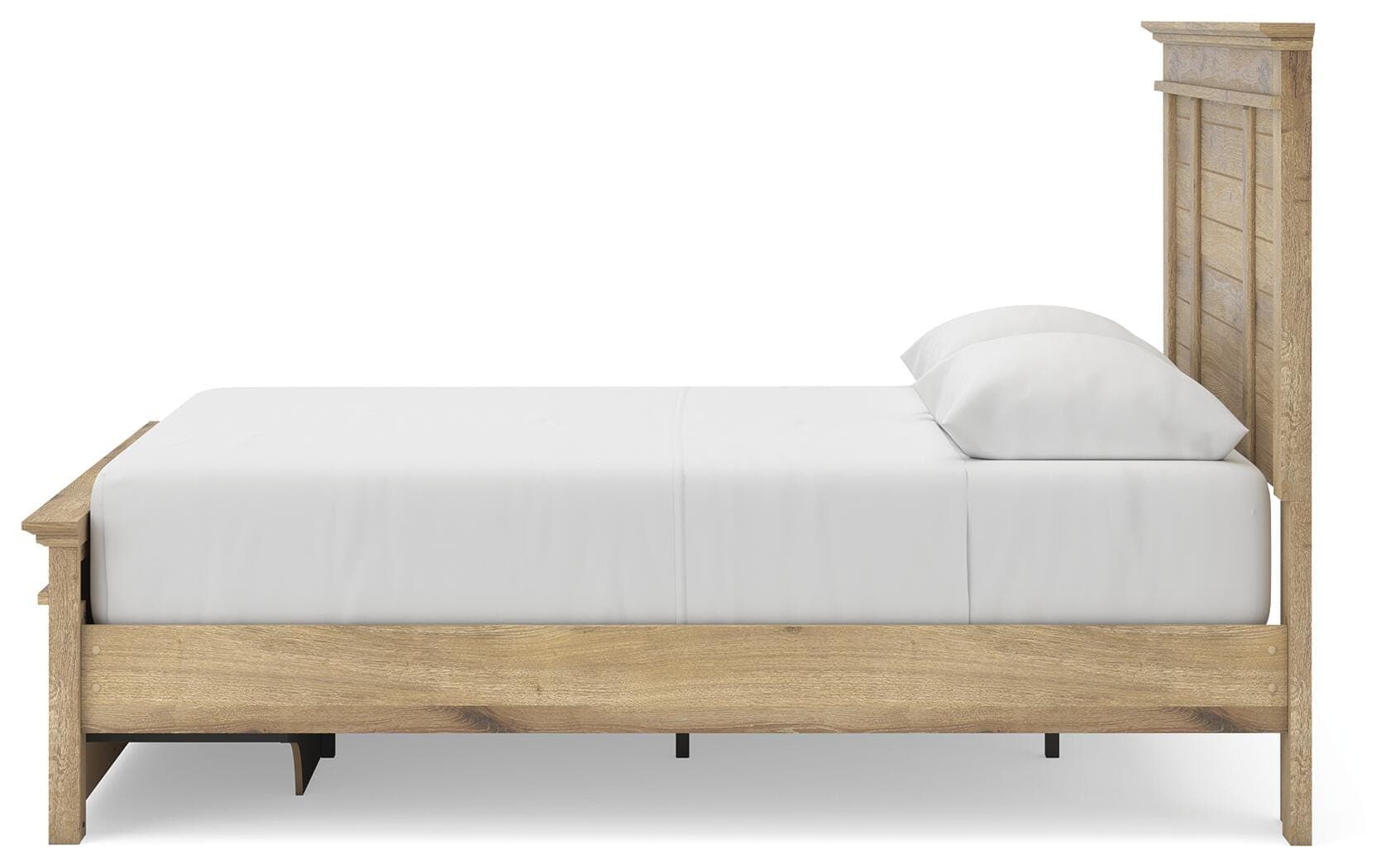 Fenderport Queen Panel Storage Bed — Tan — view 8