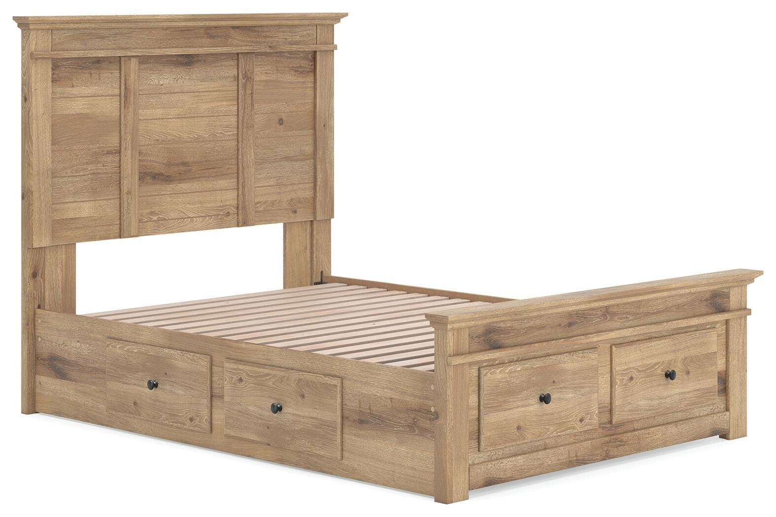 Fenderport Full Panel Storage Bed — Tan — view 3