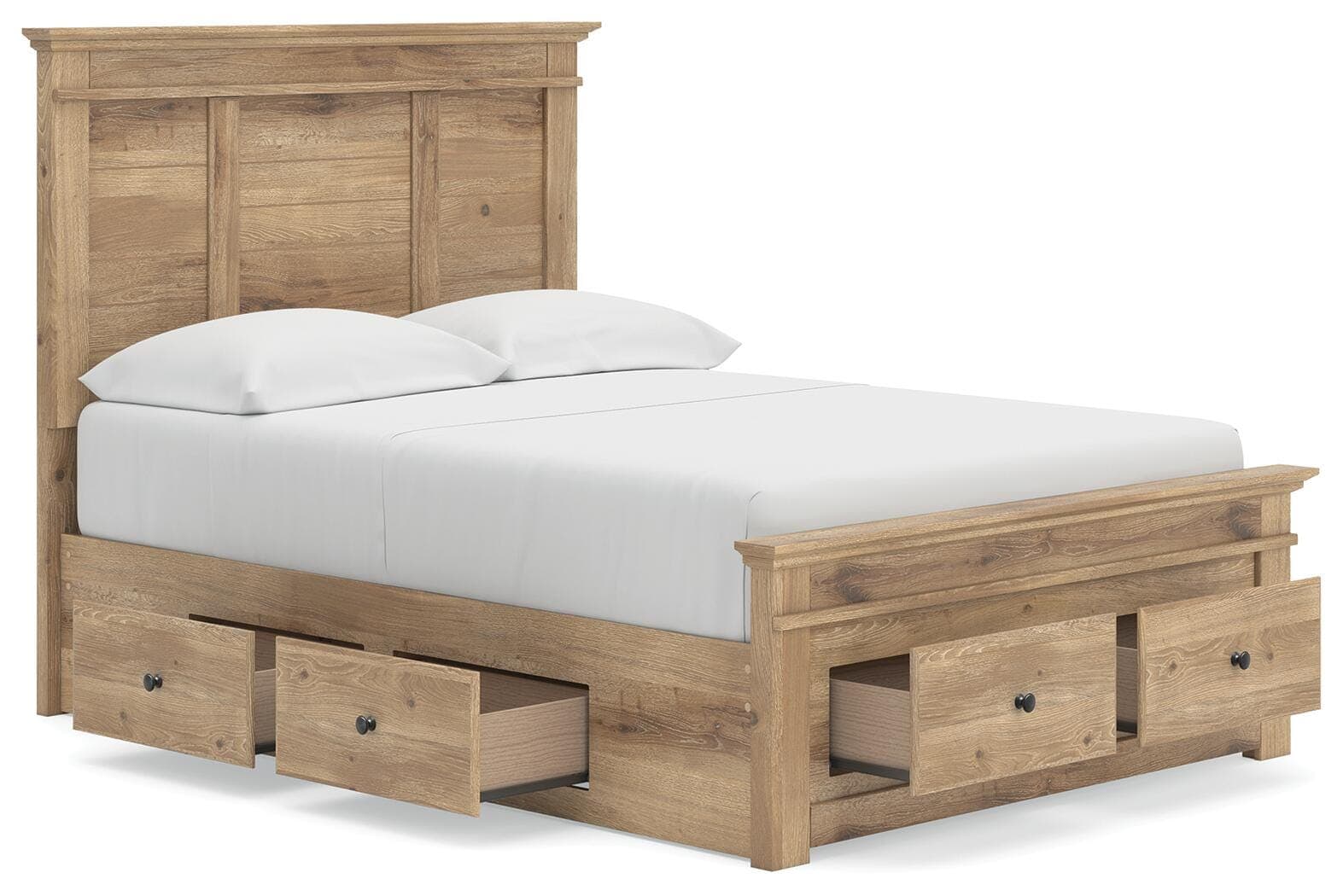 Fenderport Full Panel Storage Bed — Tan — view 5