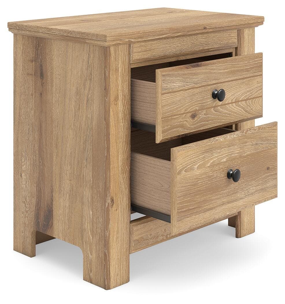Fenderport Nightstand — Brown/Beige — view 3