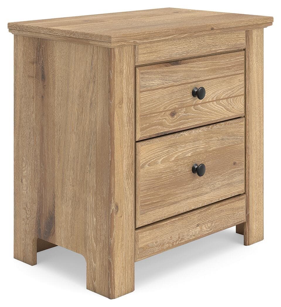 Fenderport Nightstand — Brown/Beige — Elite Furniture Cincinnati