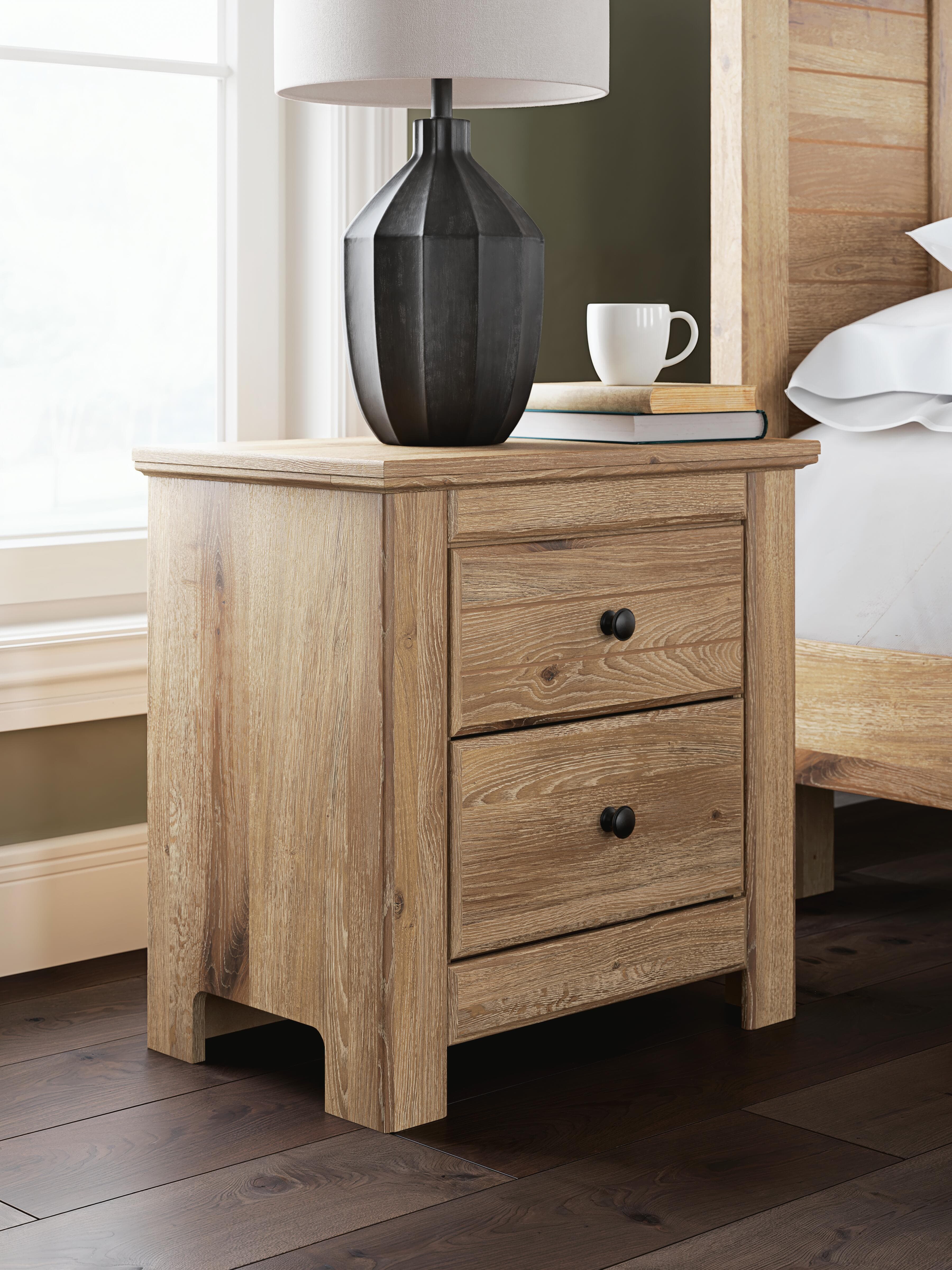 Fenderport Nightstand — Brown/Beige — view 2