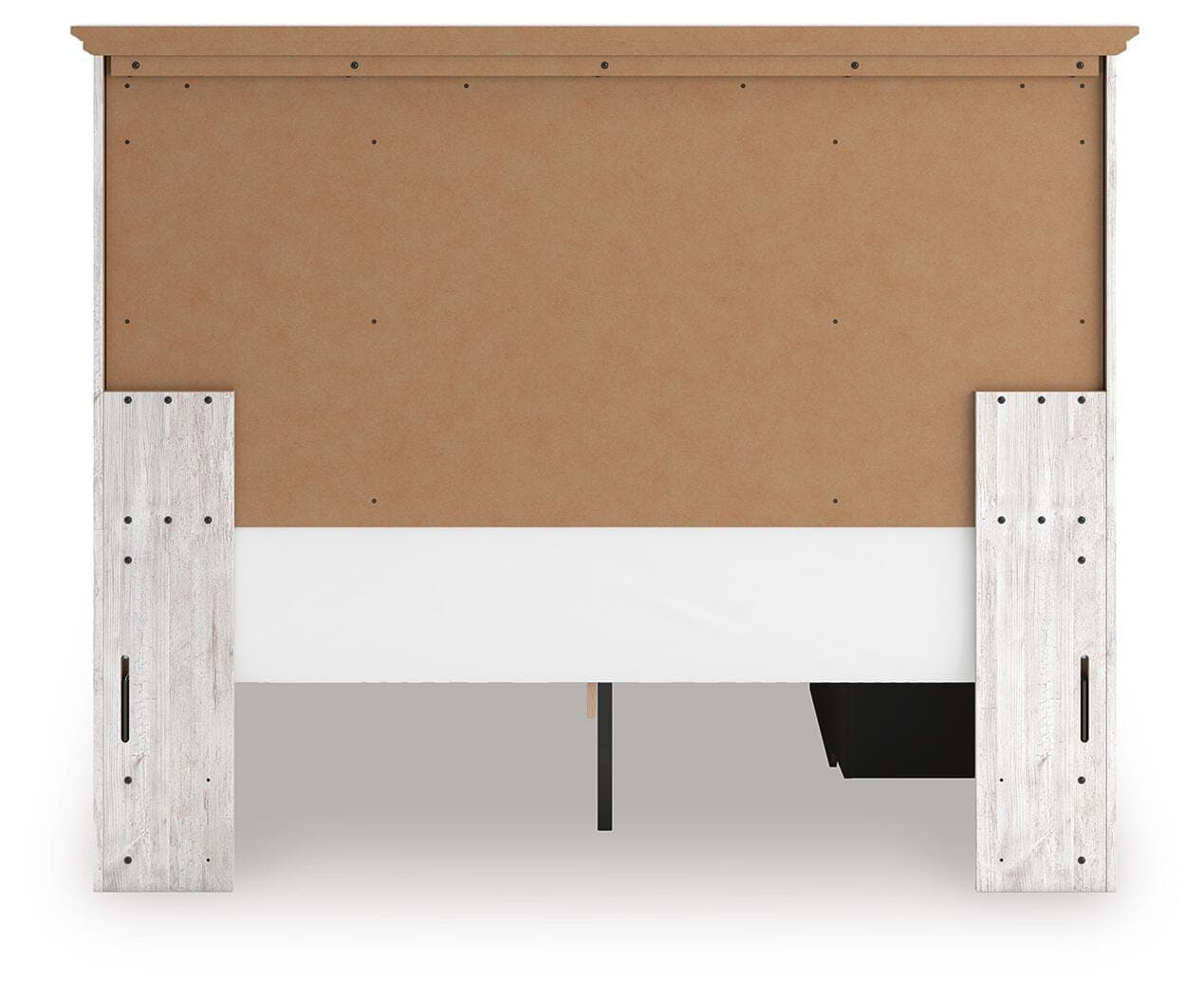 Fenderport Queen Panel Storage Bed — Whitewash — view 5