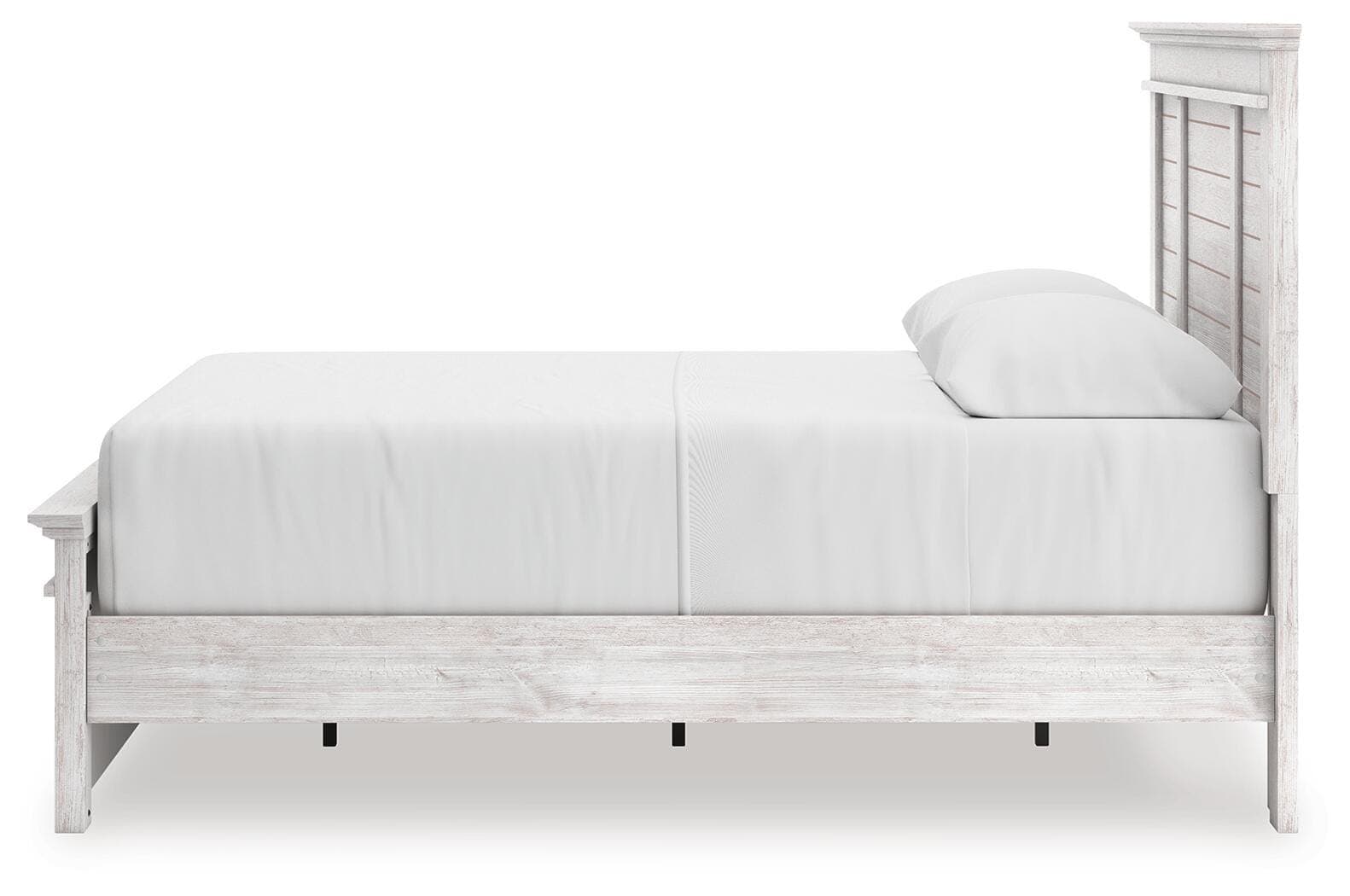 Fenderport Queen Panel Storage Bed — Whitewash — view 7