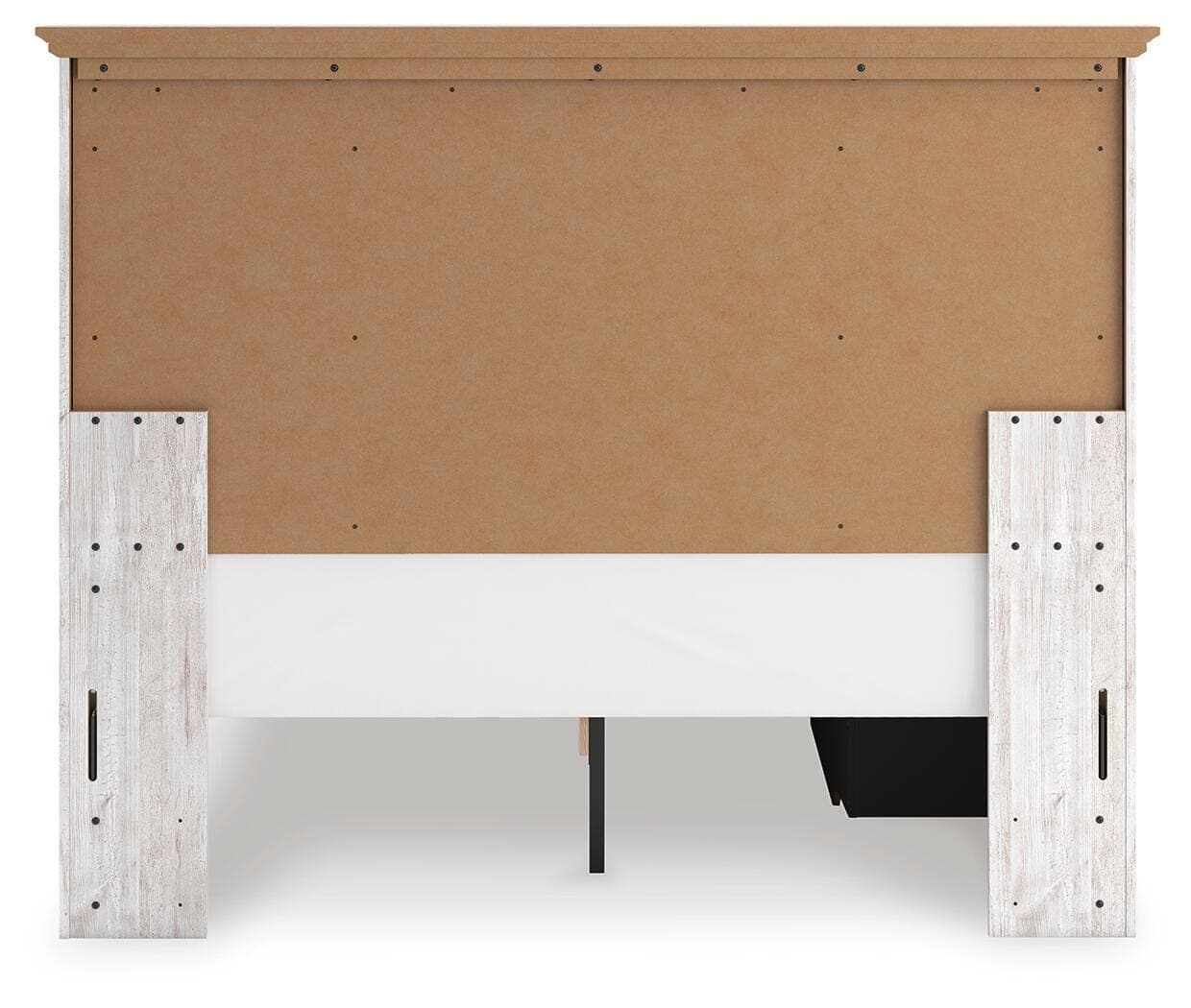 Fenderport Queen Panel Storage Bed — Whitewash — view 5