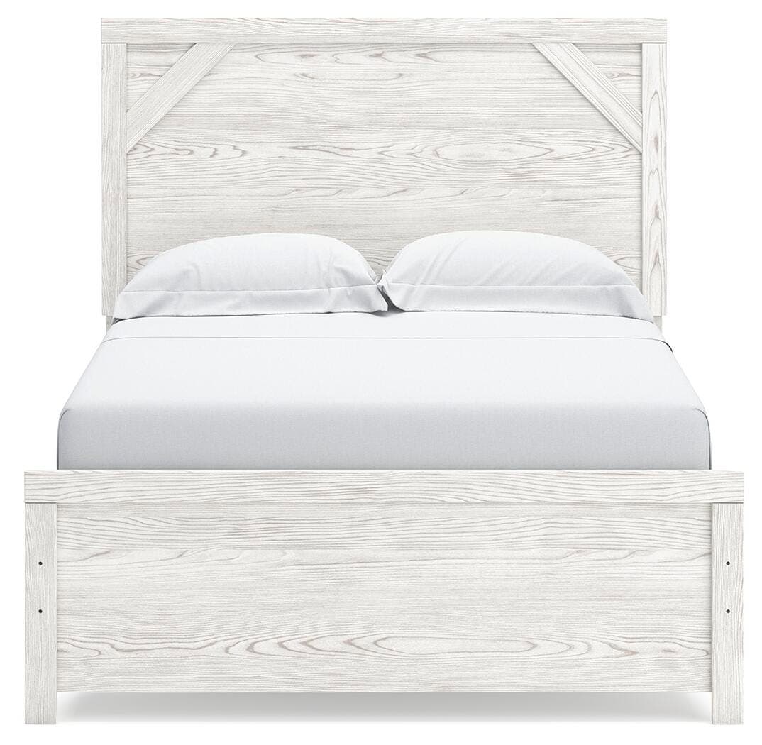 Gerridan Full Panel Bed — Black/Gray & White — view 3