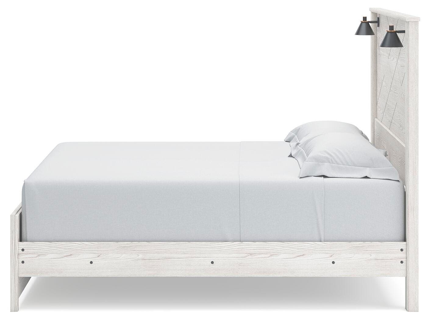 Gerridan King Panel Bed — Black/Gray & White — view 7
