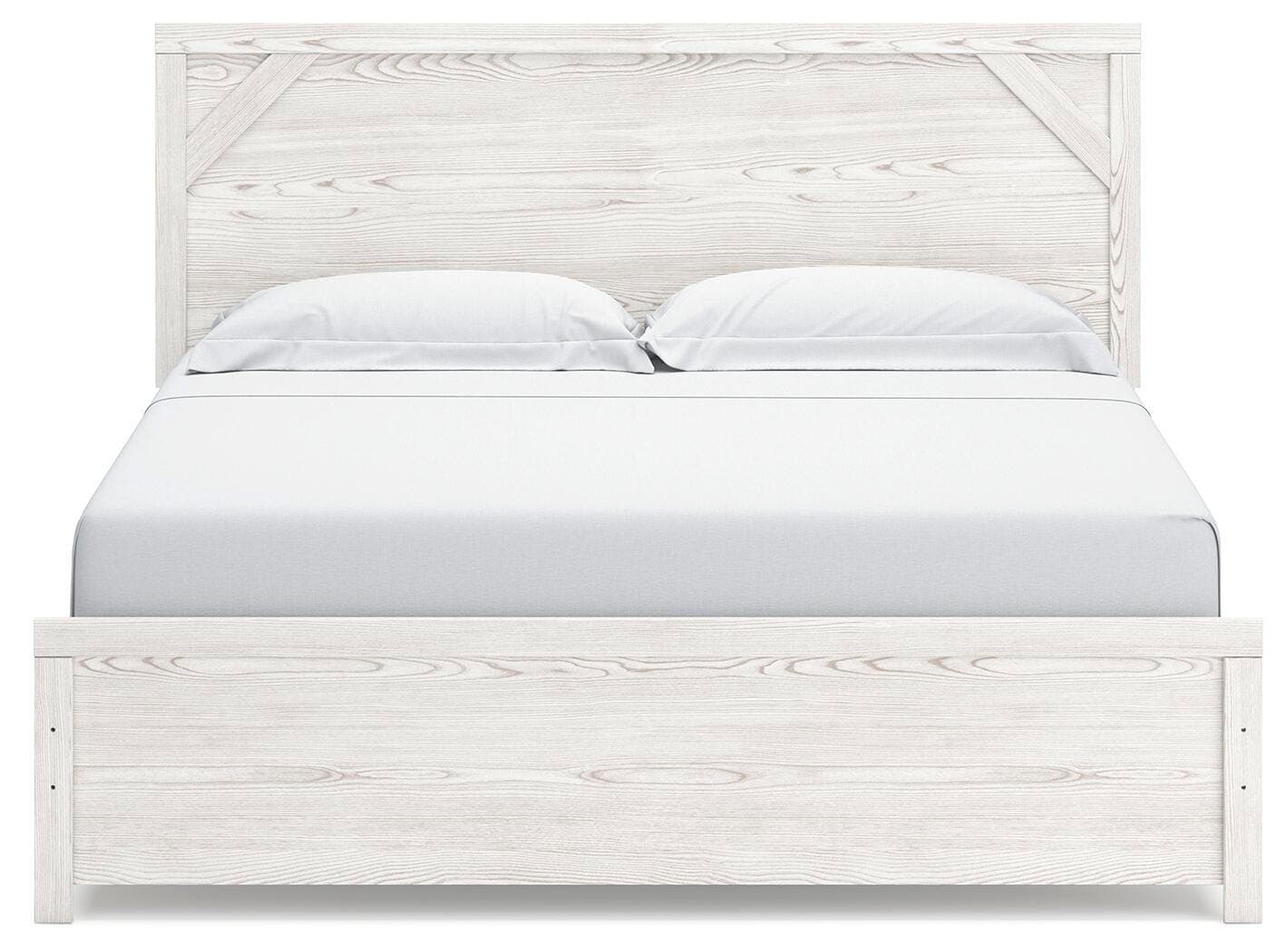 Gerridan King Panel Bed — Black/Gray & White — view 3