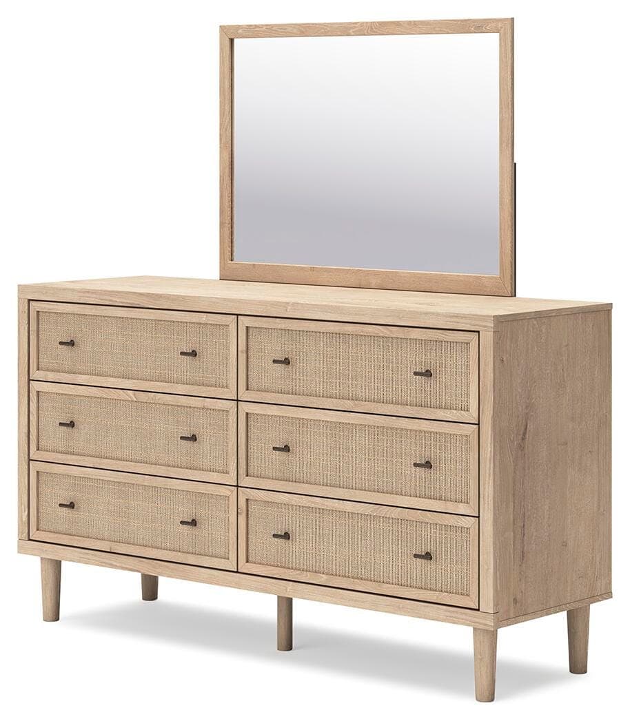 Cielden Dresser and Mirror — Brown/Beige — view 4
