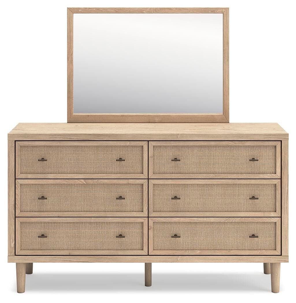 Cielden Dresser and Mirror — Brown/Beige — view 5