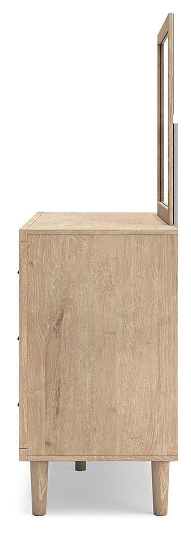 Cielden Dresser and Mirror — Brown/Beige — view 7