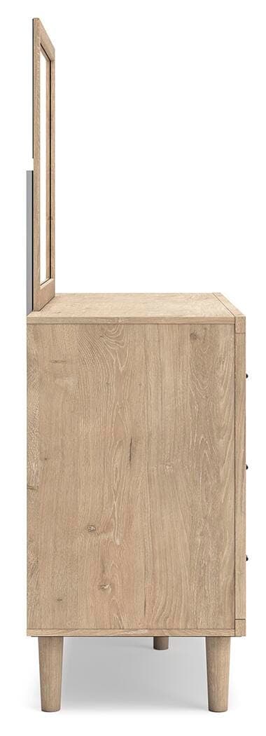 Cielden Dresser and Mirror — Brown/Beige — view 8