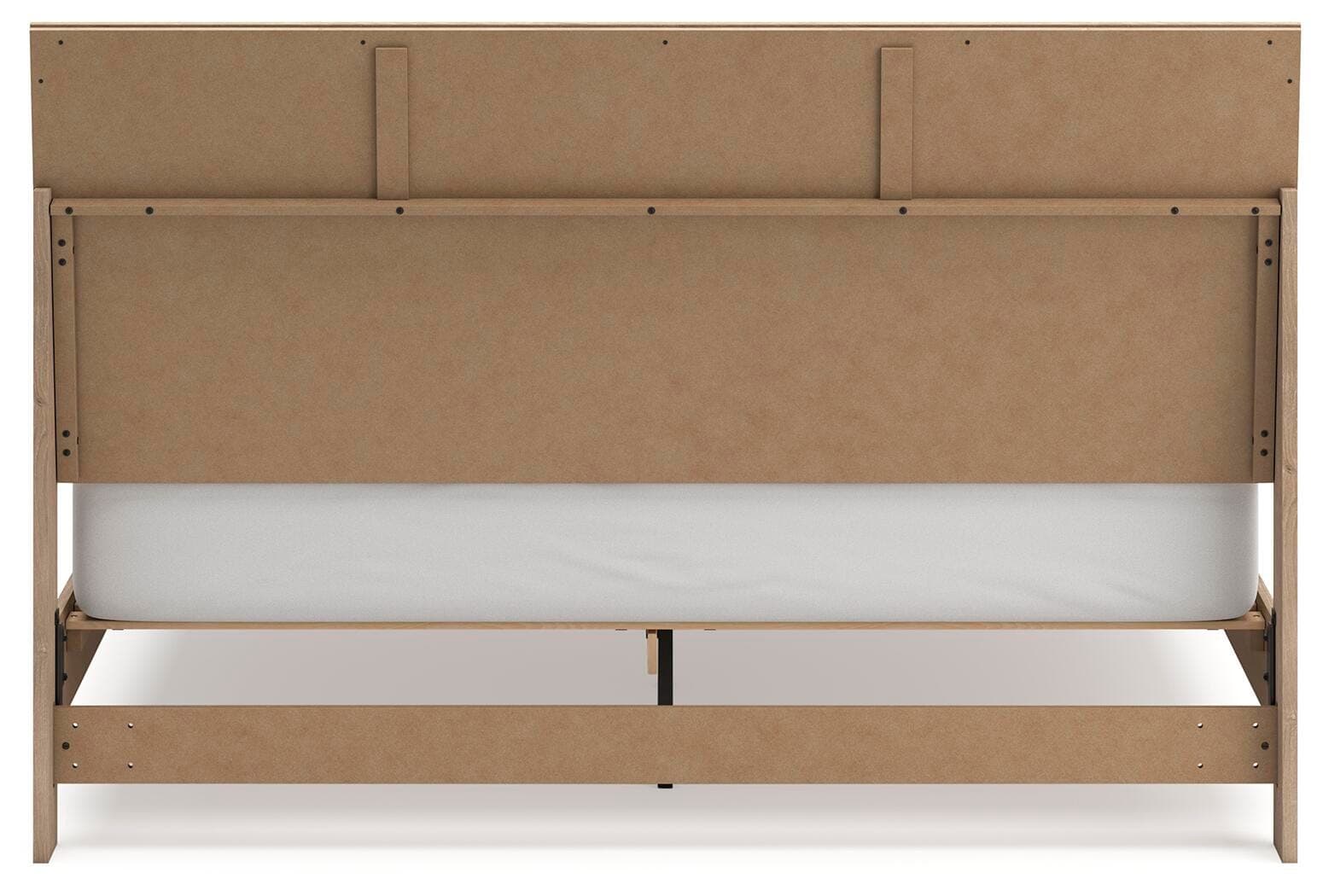 Cielden King Panel Bed — Brown/Beige — view 6